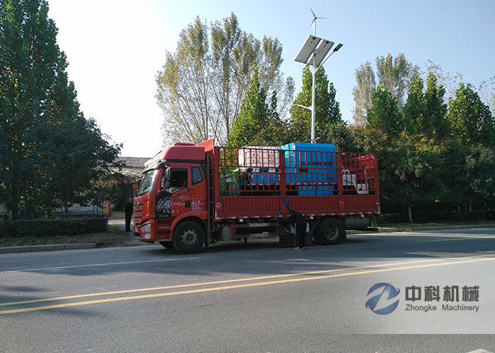 ZKHP20G車載混凝土濕噴臺車發(fā)貨現(xiàn)場-1